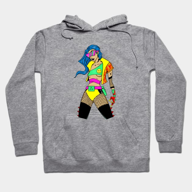 Cyberpunk Girl Hoodie by TaliDe